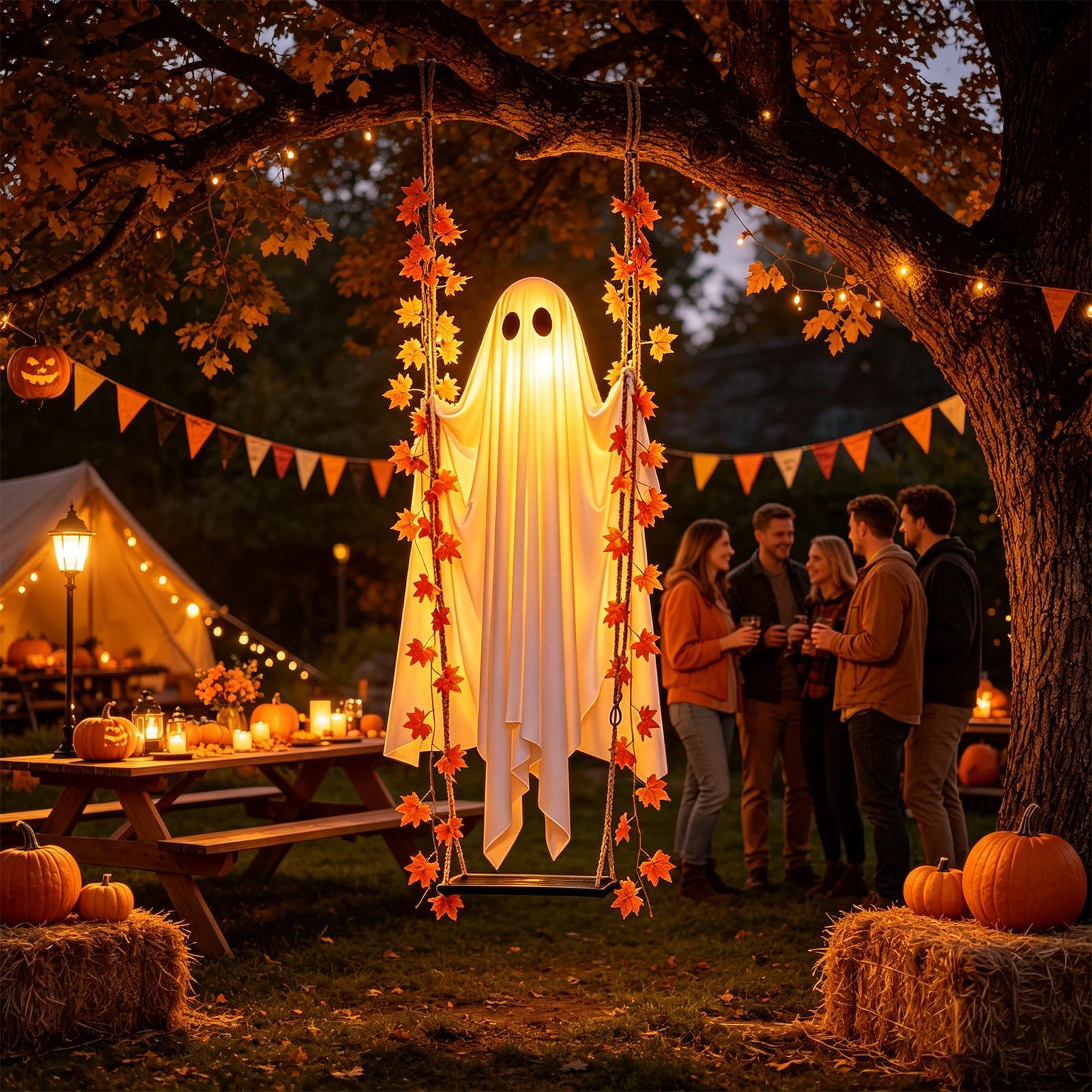 Outdoor Lighting Remote Control - زينة شبح متأرجحة مضيئة مع جهاز