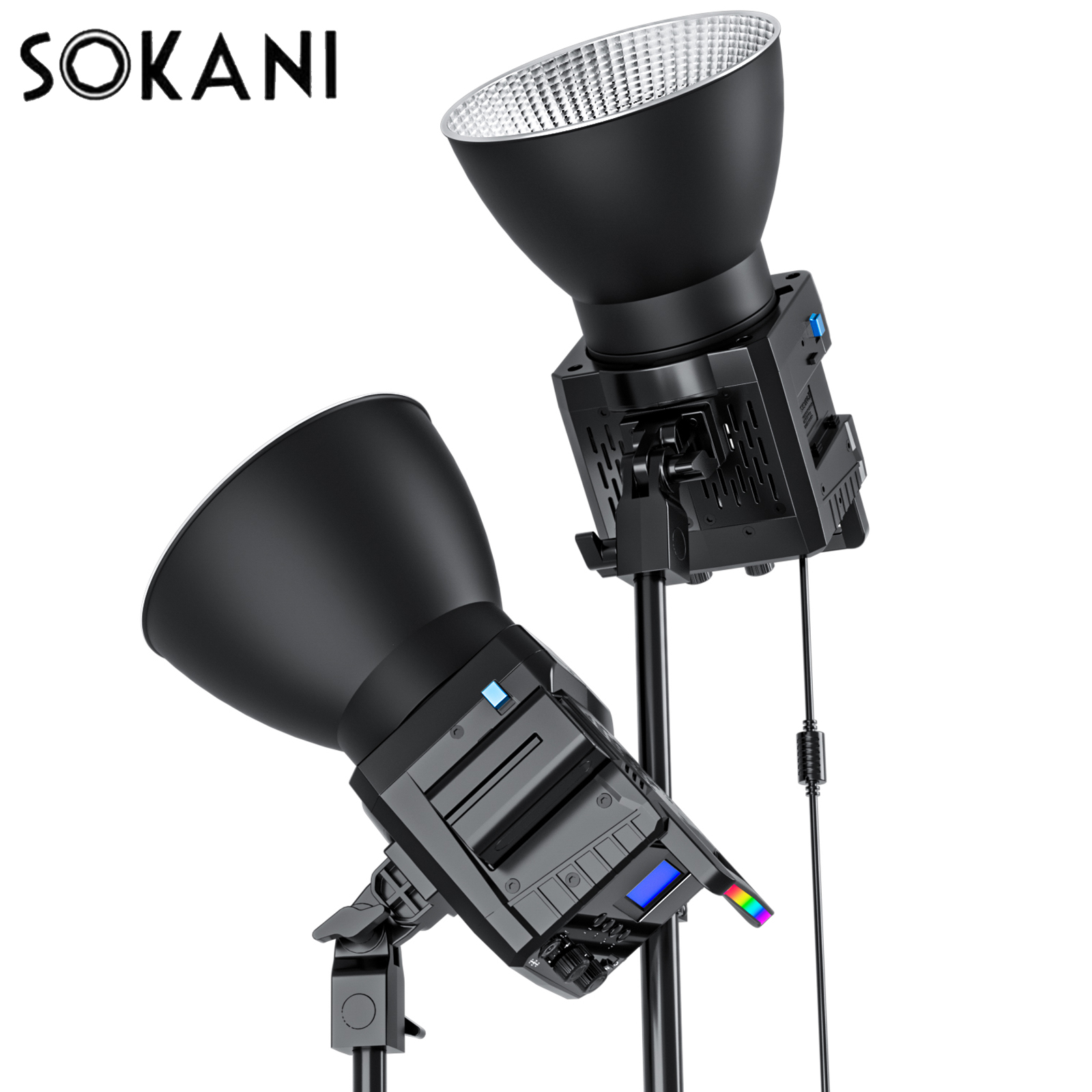 Outdoor Lighting No Wiring - Sokani X100 RGB/ثنائي اللون 100 واط