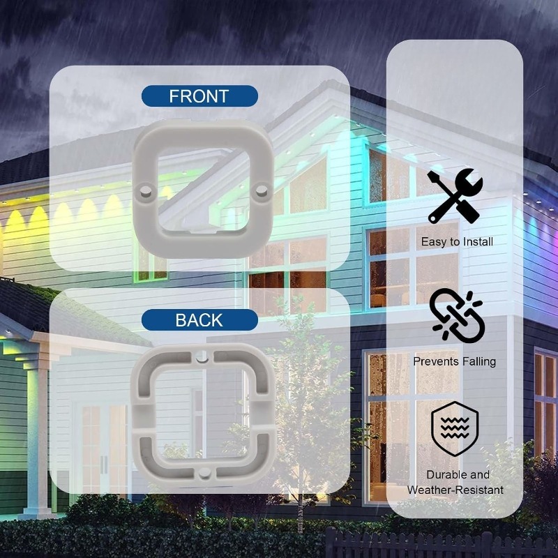 Outdoor Lighting Govee - 112 قطعة من مشابك الإضاءة الواقية