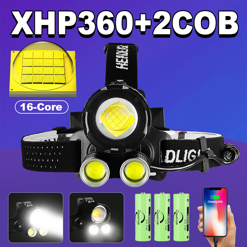 Outdoor Lighting At Lowe'S - أقوى XHP360 كشافات Led المصباح 18650