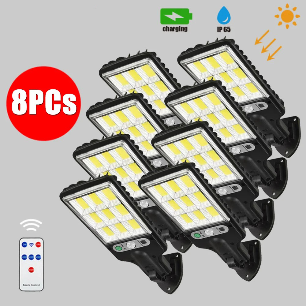 Outdoor Lighting With Outlet - 108COB أضواء الشوارع الشمسية في الهواء