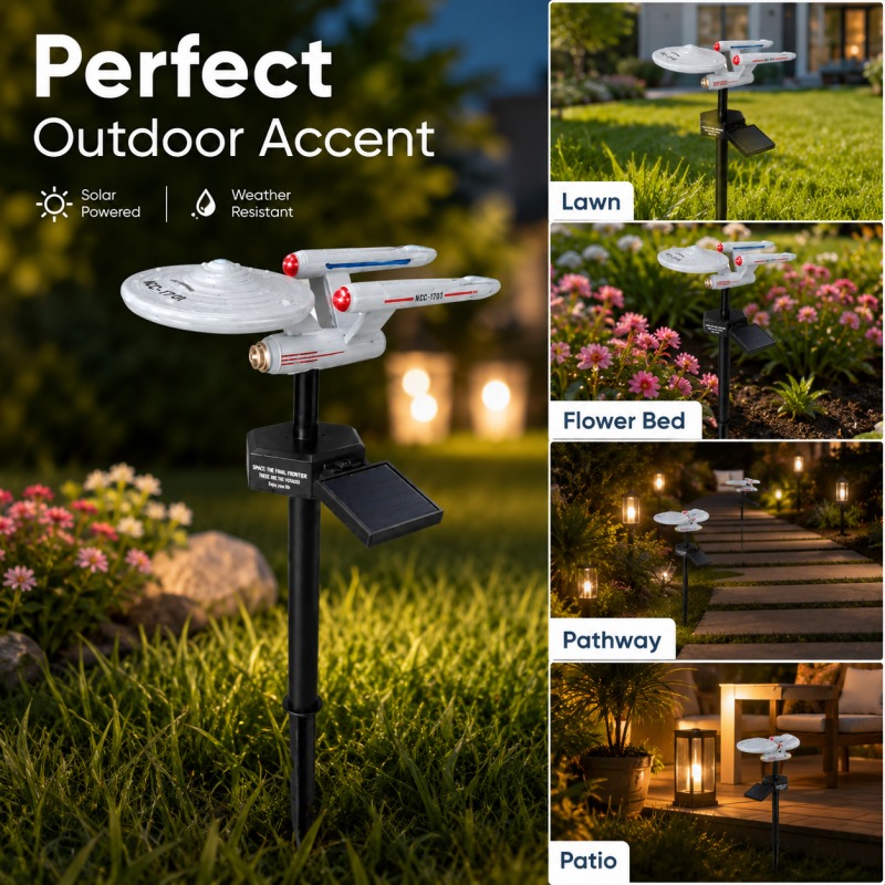 مصباح حديقة شمسي على شكل سفينة - مراجعة Halo Outdoor Lighting وسعره