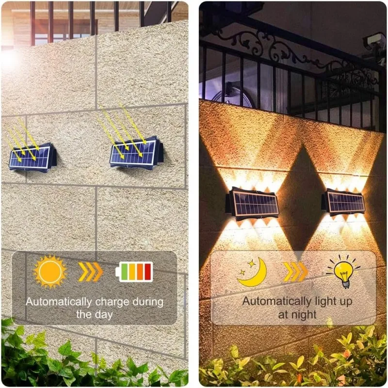 مصباح حائط شمسي خارجي ، إضاءة  - مراجعة Outdoor Lighting With Outlet وسعره
