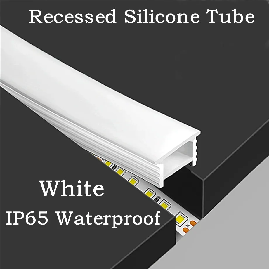 راحة الأبيض سيليكون أنبوب LED  - مراجعة Outdoor Lighting Recessed وسعره