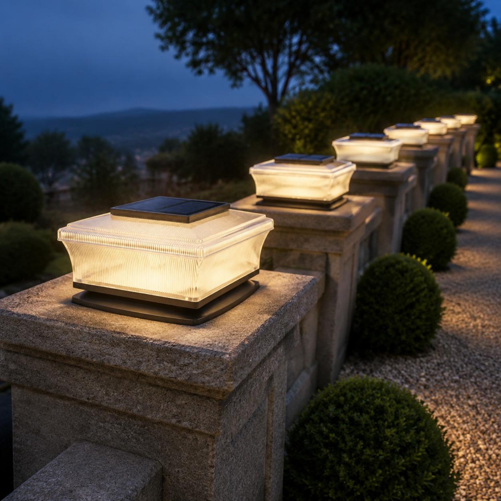 إضاءة عمودية شمسية لاسلكية مرب - مراجعة Outdoor Lighting Modern وسعره