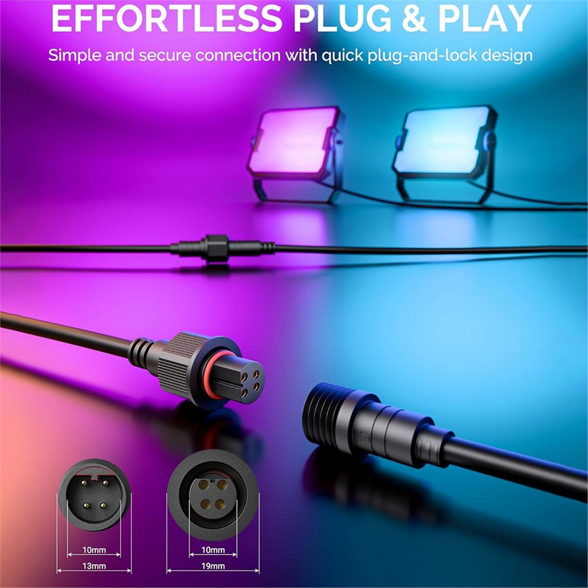 كابل تمديد فيت فيت بطول 10 أقد - مراجعة Outdoor Lighting Govee وسعره