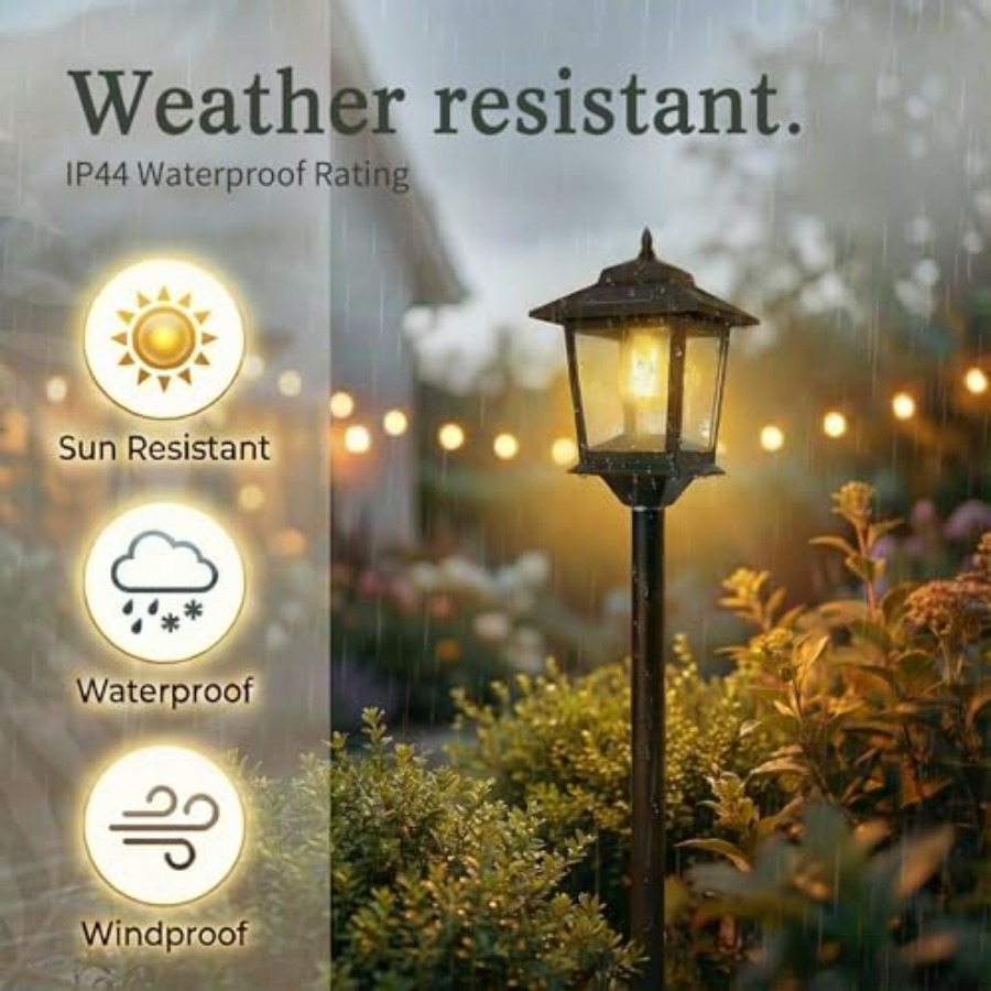 أضواء شمسية خارجية للأعمدة، مج - مراجعة Outdoor Lighting Dusk To Dawn وسعره