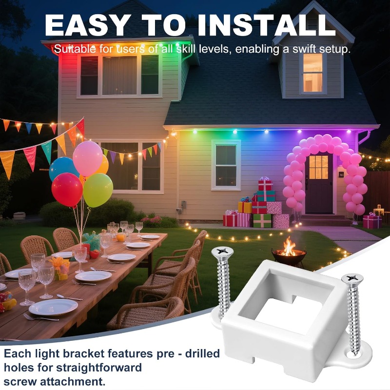 39/69/119 قطعة من مشابك الإضاء - مراجعة Outdoor Lighting Govee وسعره