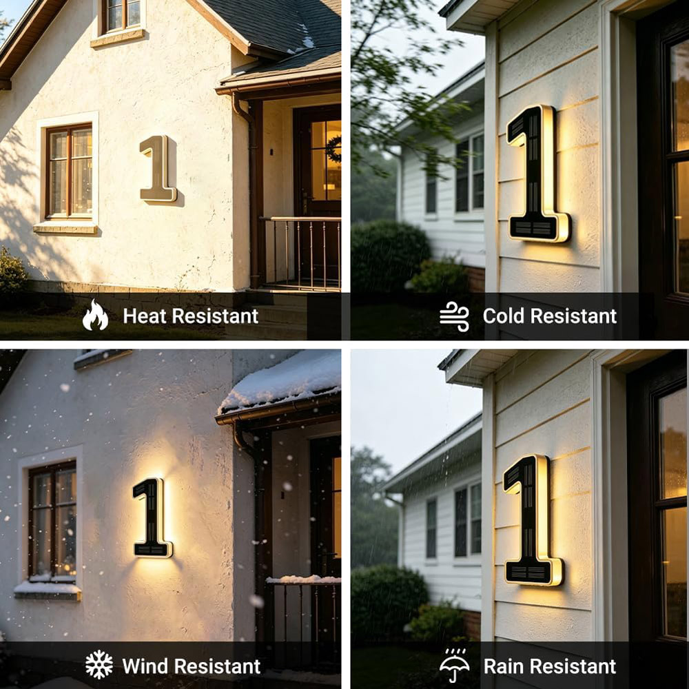 مصباح رقم المنزل بالطاقة الشمس - مراجعة Outdoor Lighting Solar Panel وسعره