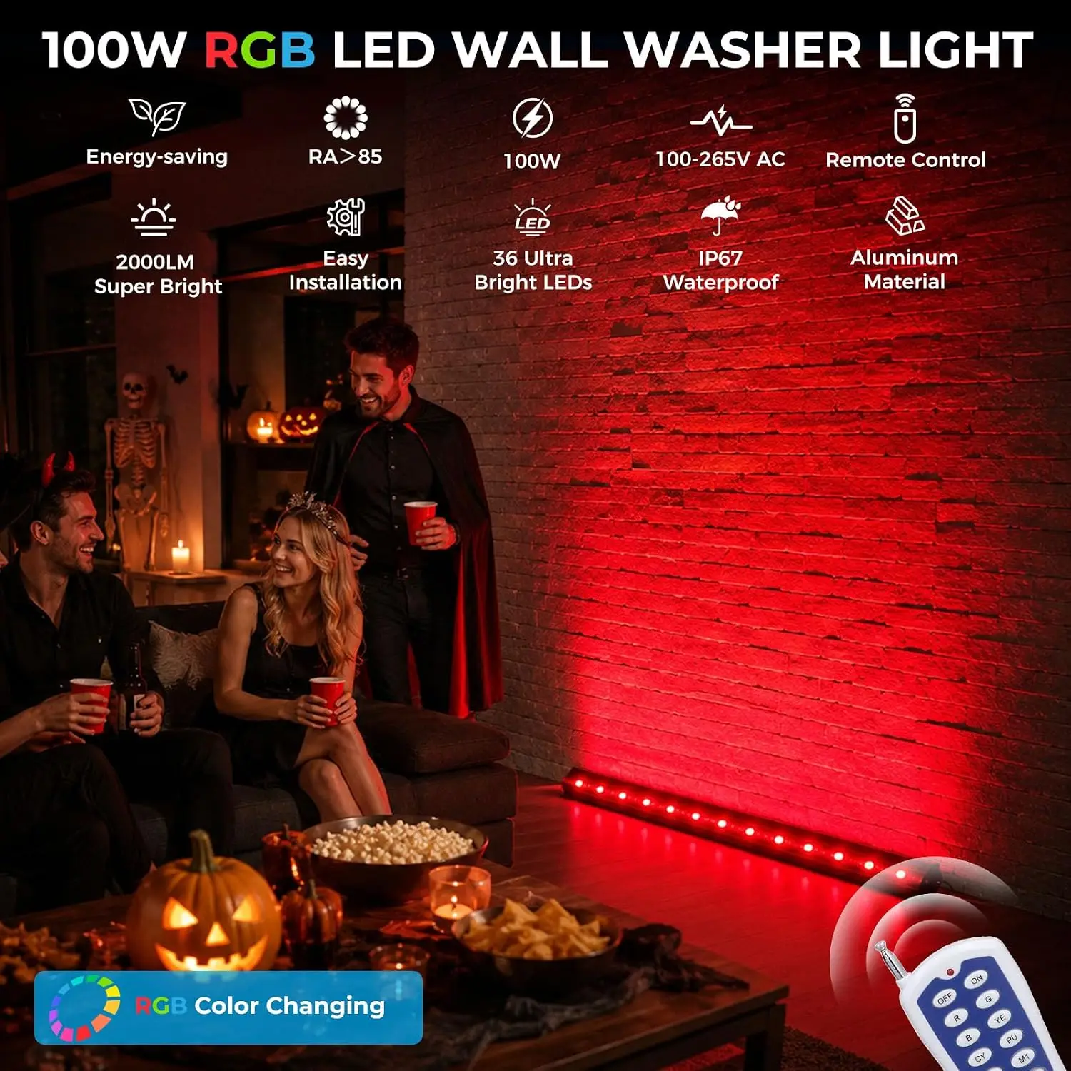 مجموعة من 2 مصابيح إضاءة جداري - مراجعة Outdoor Lighting Remote Control وسعره