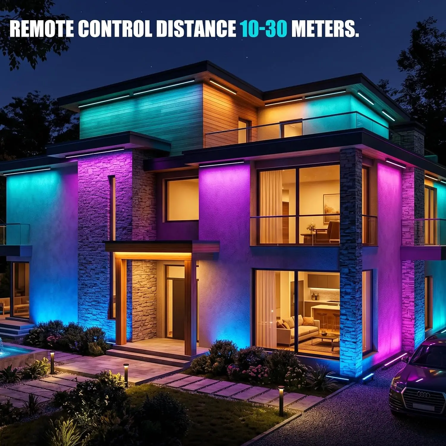 مجموعة من 2 مصابيح إضاءة جداري - مراجعة Outdoor Lighting Remote Control وسعره