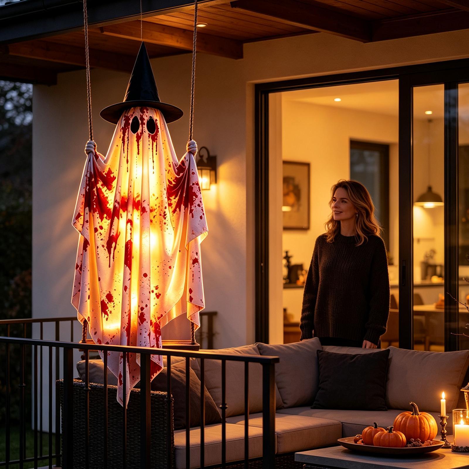 زينة الهالوين الخارجية، أرجوحة - مراجعة Outdoor Lighting Remote Control وسعره
