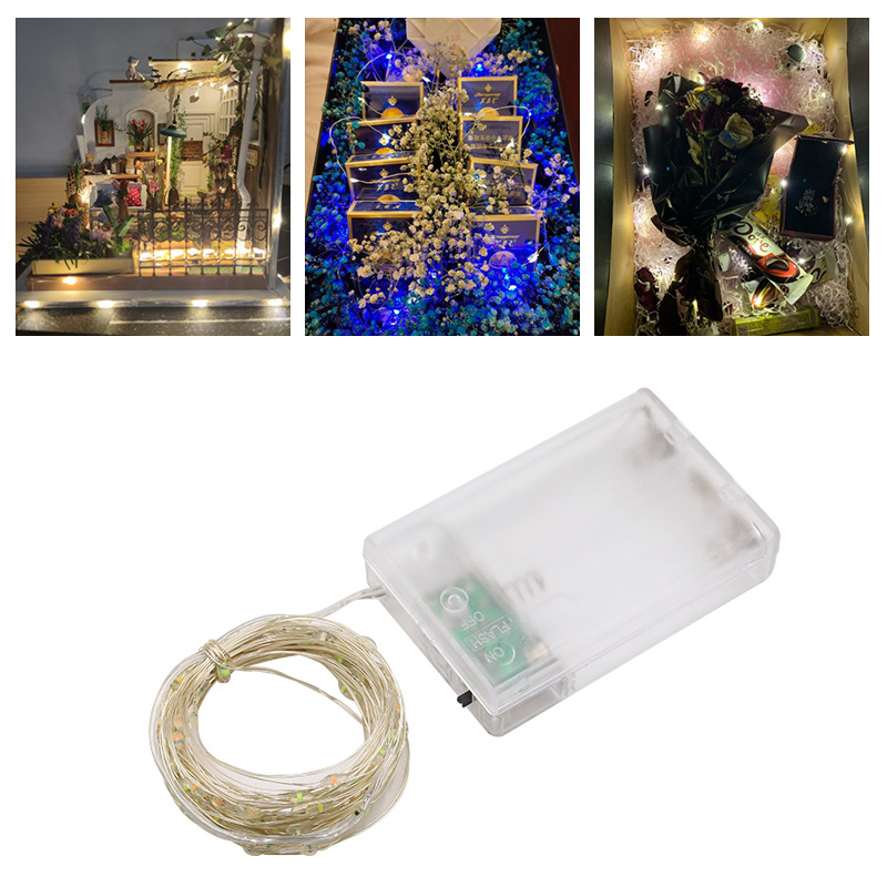 سلسلة أضواء LED فضية للزينة في - مراجعة Outdoor Lighting No Wiring وسعره