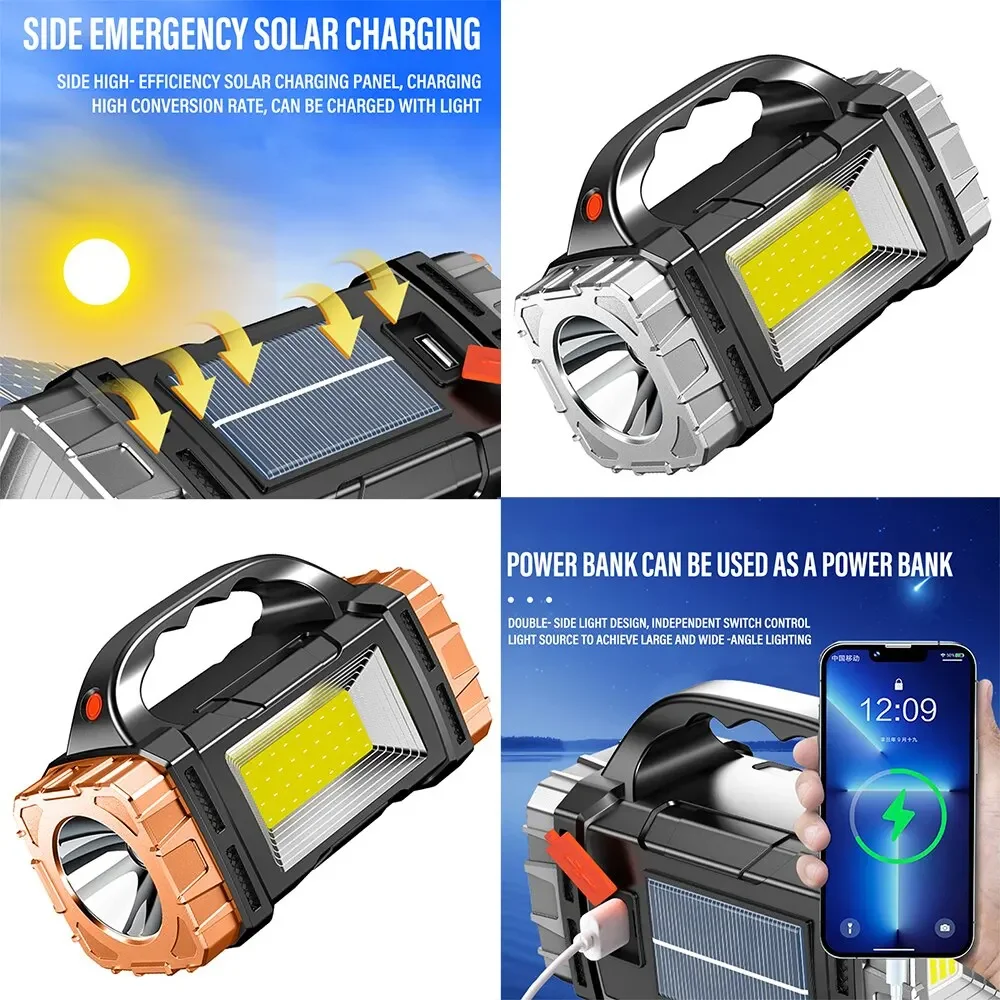 مصباح يدوي LED شمسي عالي الطاق - مراجعة Outdoor Lighting Solar Panel وسعره
