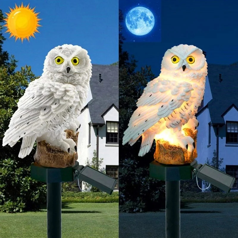 تمثال بومة يعمل بالطاقة الشمسي - مراجعة Halo Outdoor Lighting وسعره