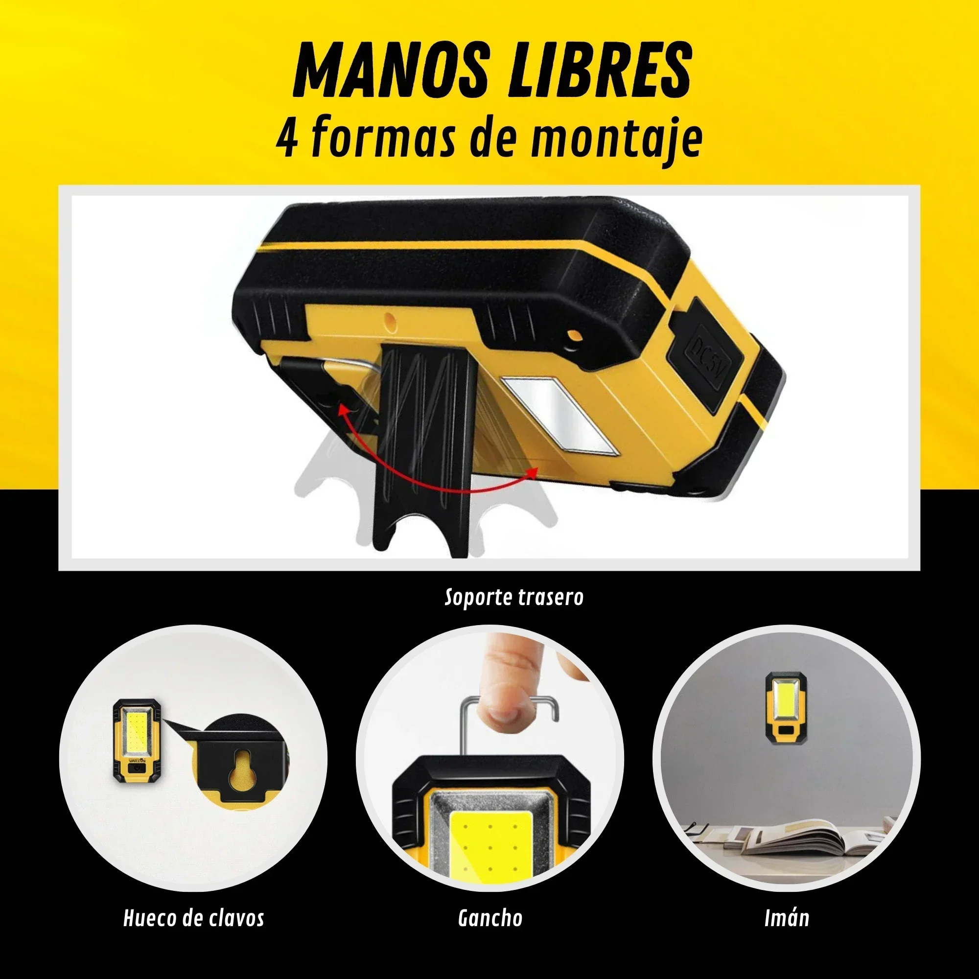 المحمولة 4000MAH قابلة للشحن ض - مراجعة Outdoor Lighting Hooks وسعره