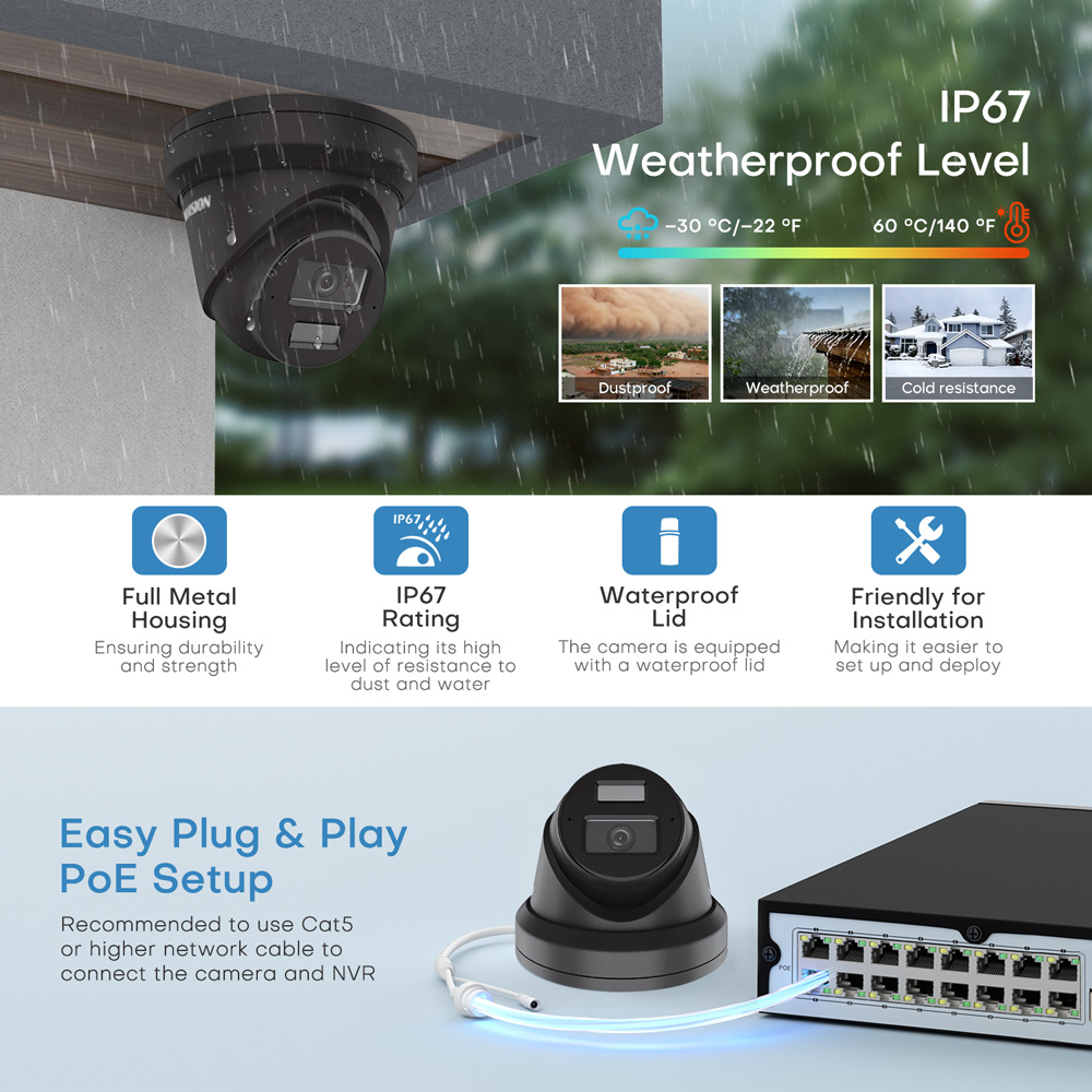 كاميرا Hikvision DS-2CD2383G2- - مراجعة Outdoor Lighting No Electricity وسعره
