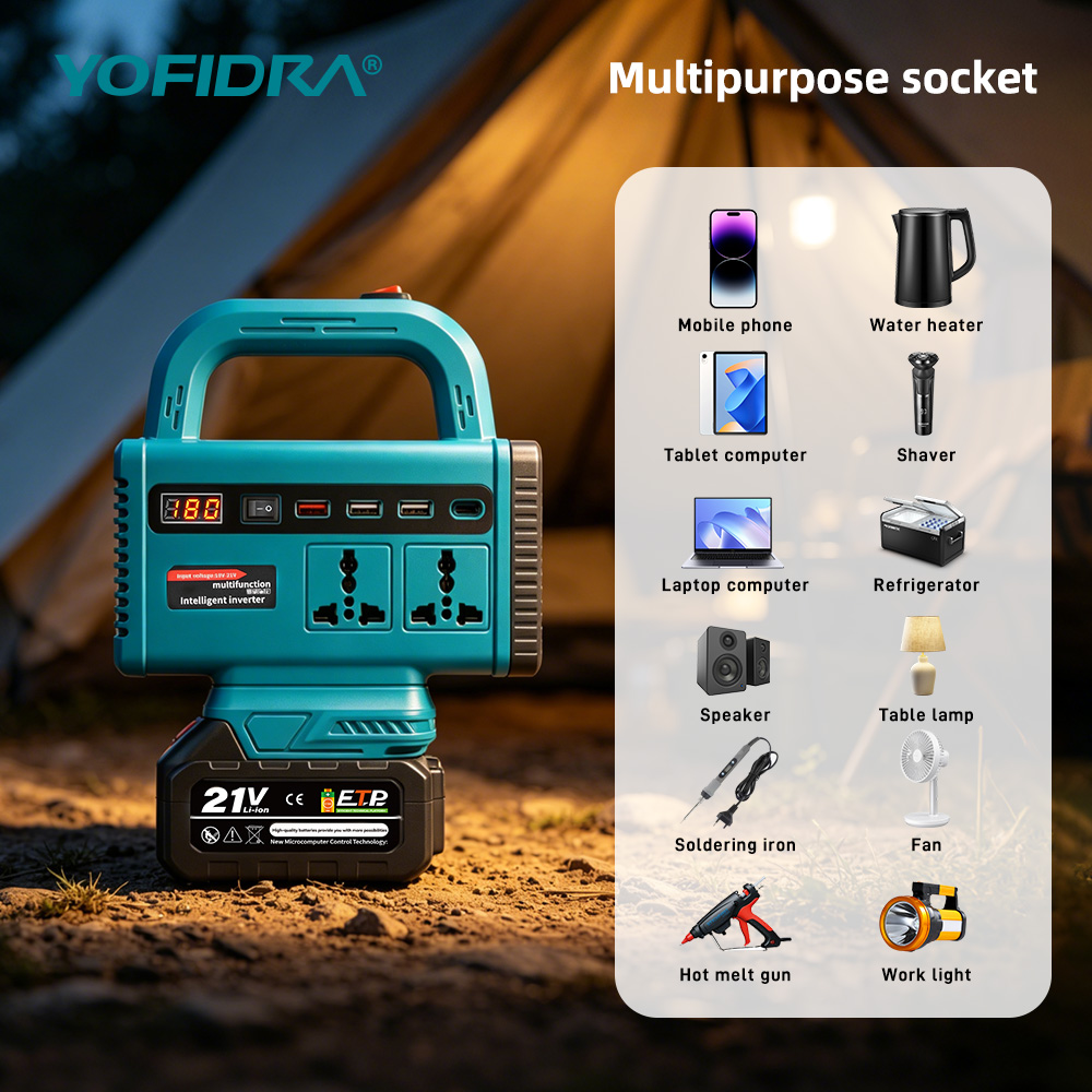 محول طاقة محمول YOFIDRA 220 فو - مراجعة Outdoor Lighting With Outlet وسعره