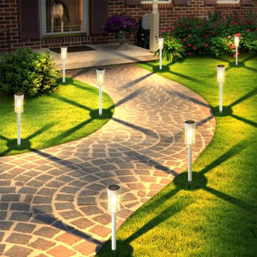 أضواء ممرات شمسية خارجية مقاوم - مراجعة Outdoor Lighting Dusk To Dawn وسعره