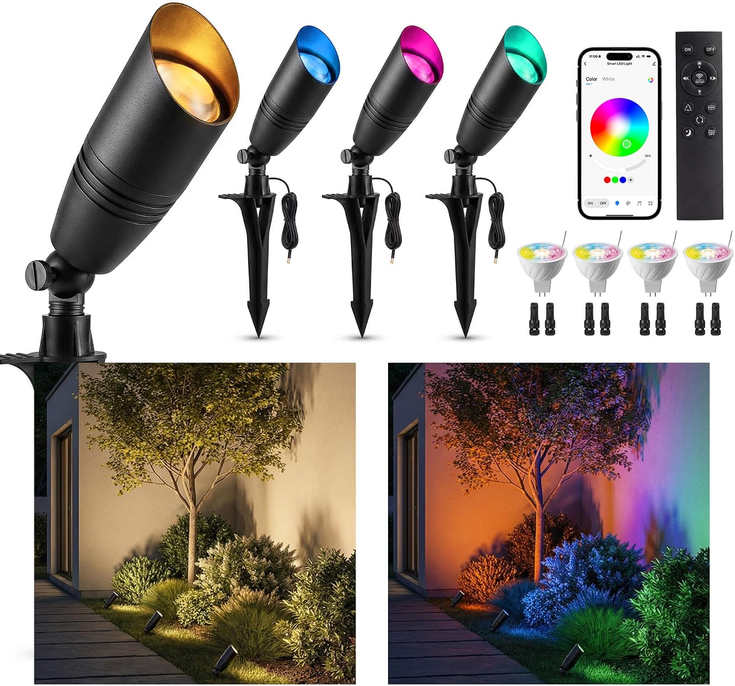 أضواء خارجية منخفضة الجهد RGBC - مراجعة Outdoor Lighting Remote Control وسعره