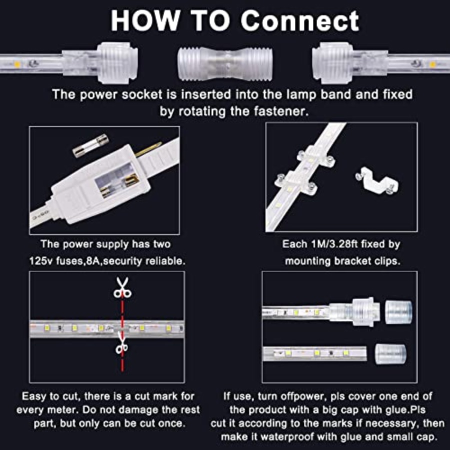 أضواء LED خارجية بطول 50 قدمًا - مراجعة Outdoor Lighting No Wiring وسعره