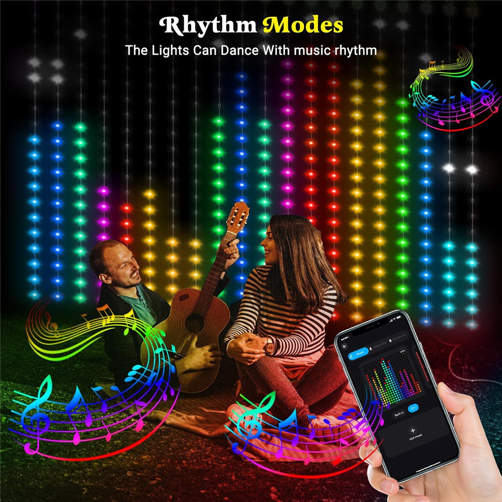 1/2 قطعة 400LED أضواء الستار L - مراجعة Outdoor Lighting Remote Control وسعره