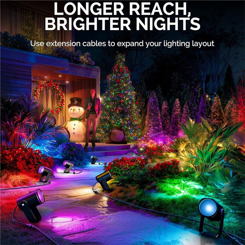 【يوصى به】كابل تمديد بطول 10 أق - مراجعة Outdoor Lighting Govee وسعره