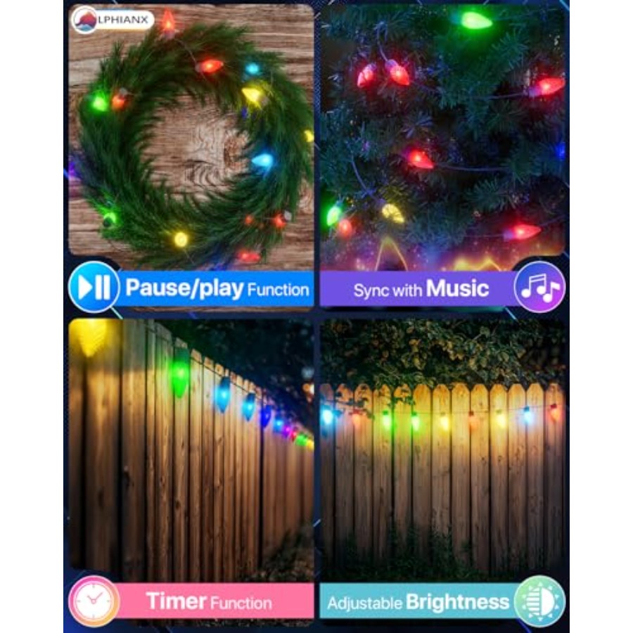 أضواء عيد الميلاد الخارجية، سل - مراجعة Outdoor Lighting No Wiring وسعره