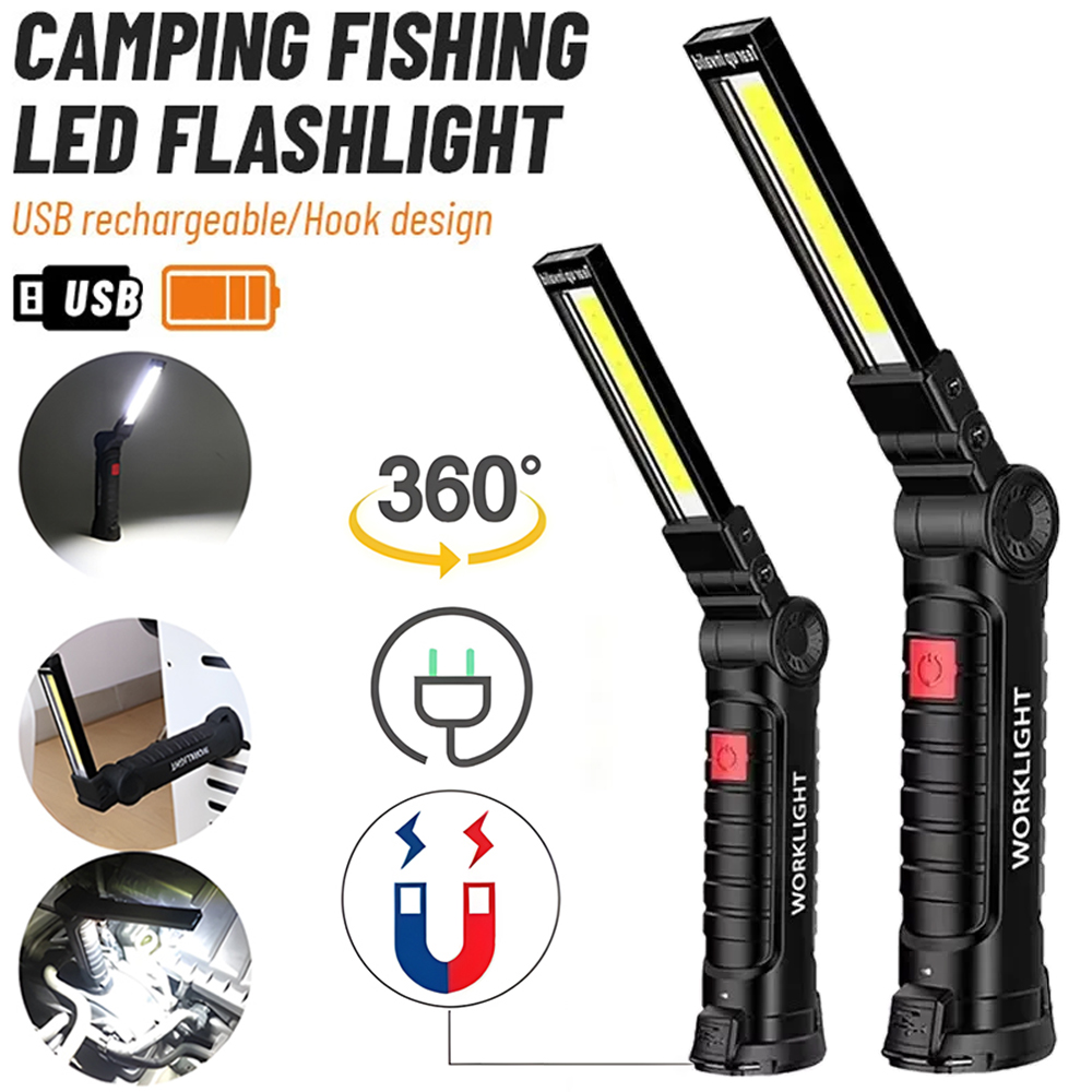 LED COB مصباح يدوي USB مصباح ف - مراجعة Outdoor Lighting Hooks وسعره
