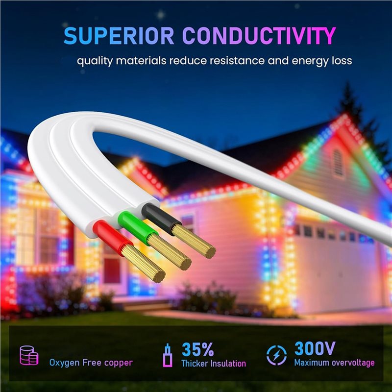 موصل Y-Connector طراز AA81-2X  - مراجعة Outdoor Lighting Govee وسعره