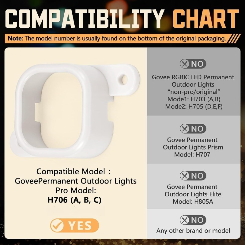 52/88/138 قطعة من مشابك الإضاء - مراجعة Outdoor Lighting Govee وسعره