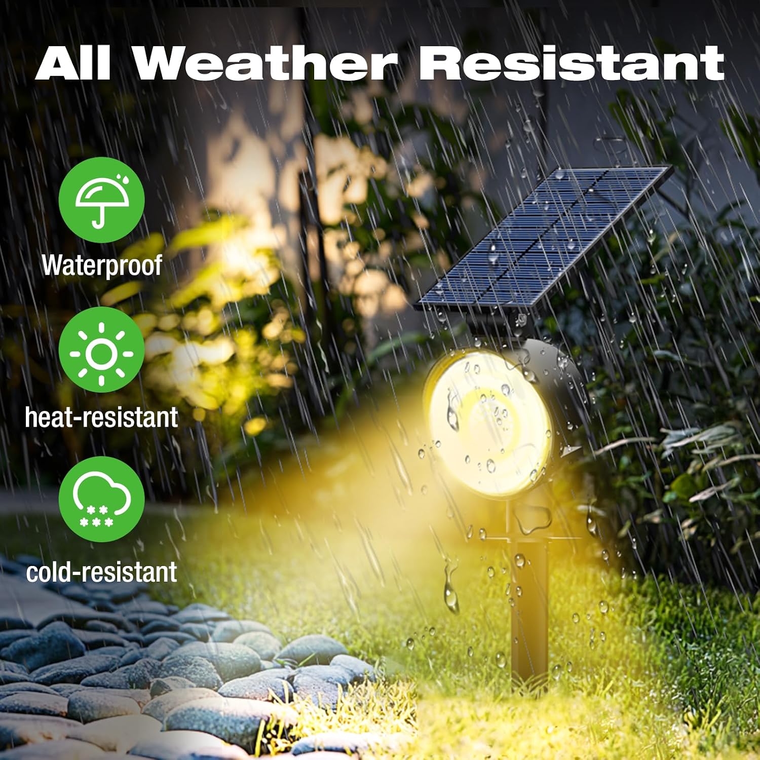 أضواء شمسية خارجية مقاومة للما - مراجعة Outdoor Lighting Solar Panel وسعره